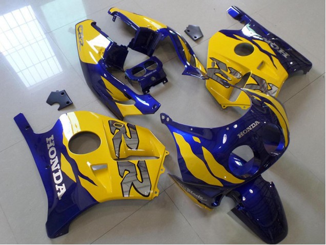 1991-1998 Bleu Jaune Honda CBR250RR MC22 Carénage Moto 1991-1998 Bleu Jaune Honda CBR250RR MC22 Carénage Moto