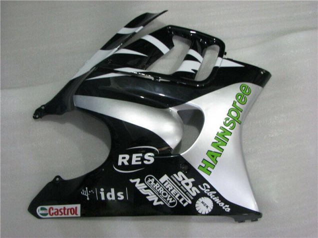 1995-1998 Blanc Vert Hannspree Honda CBR600 F3 Carénage Moto 1995-1998 Blanc Vert Hannspree Honda CBR600 F3 Carénage Moto