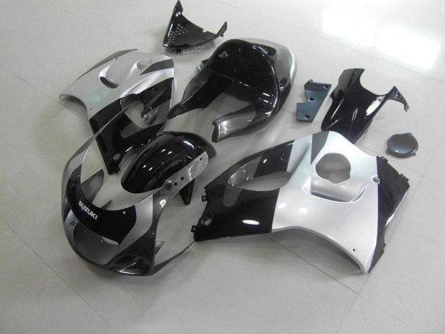 1996-2000 Argent Gris No Décalque Suzuki GSXR 600 Carénage Moto 1996-2000 Argent Gris No Décalque Suzuki GSXR 600 Carénage Moto