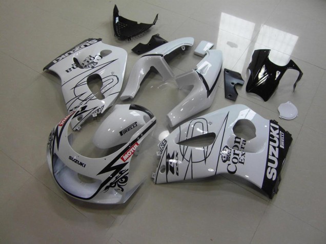 1996-2000 Blanc Corona Suzuki GSXR 600 Carénage Moto 1996-2000 Blanc Corona Suzuki GSXR 600 Carénage Moto