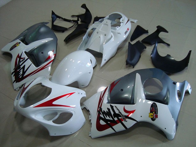 1996-2007 Blanc Noir Suzuki GSXR 1300 Hayabusa Carénage Moto 1996-2007 Blanc Noir Suzuki GSXR 1300 Hayabusa Carénage Moto