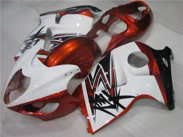 1996-2007 Orange Blanc Noir Suzuki GSXR 1300 Hayabusa Carénage Moto 1996-2007 Orange Blanc Noir Suzuki GSXR 1300 Hayabusa Carénage Moto