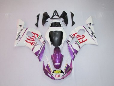 1998-2002 Blanc Violet Fiat 46 Yamaha YZF R6 Carénage Moto