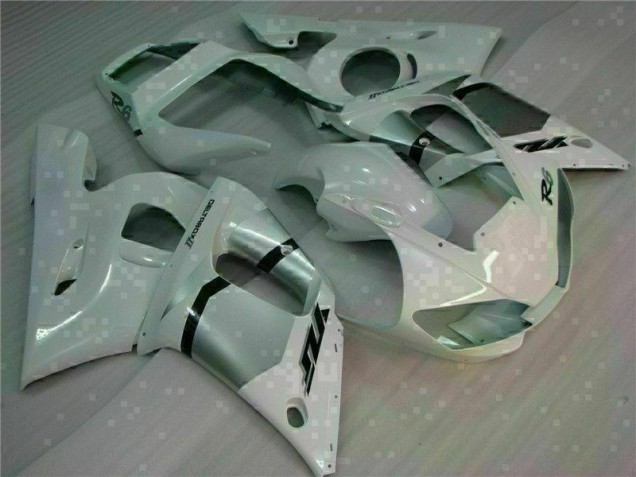 1998-2002 Blanc Yamaha YZF R6 Carénage Moto 1998-2002 Blanc Yamaha YZF R6 Carénage Moto