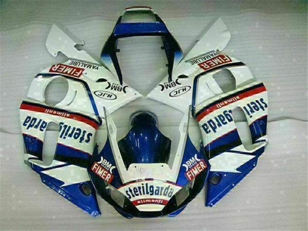 1998-2002 Bleu Blanc Yamaha YZF R6 Carrosserie Moto 1998-2002 Bleu Blanc Yamaha YZF R6 Carrosserie Moto