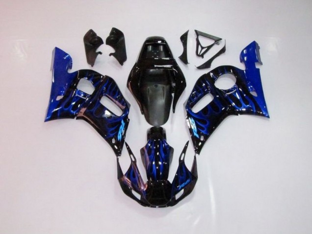 1998-2002 Bleu Flamme Yamaha YZF R6 Carénage Moto 1998-2002 Bleu Flamme Yamaha YZF R6 Carénage Moto