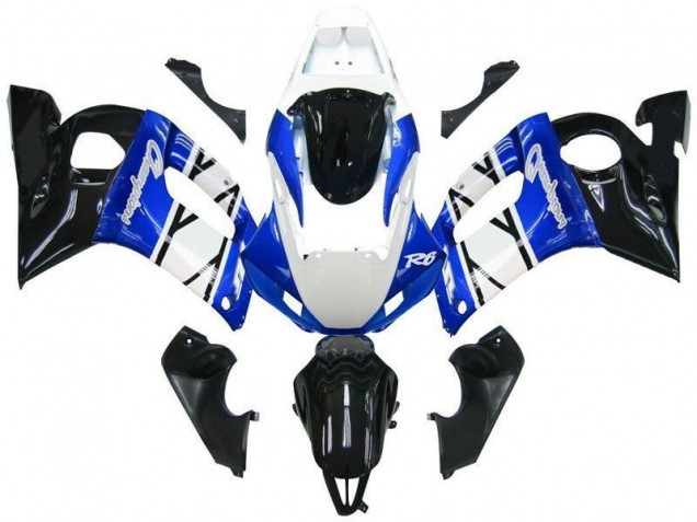 1998-2002 Bleu Noir Champions Yamaha YZF R6 Carénage Moto 1998-2002 Bleu Noir Champions Yamaha YZF R6 Carénage Moto