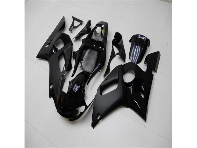 1998-2002 Brillant Noir Mat Yamaha YZF R6 Carénage Moto 1998-2002 Brillant Noir Mat Yamaha YZF R6 Carénage Moto