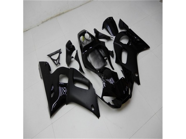 1998-2002 Brillant Noir Mat Yamaha YZF R6 Carénage Moto 1998-2002 Brillant Noir Mat Yamaha YZF R6 Carénage Moto