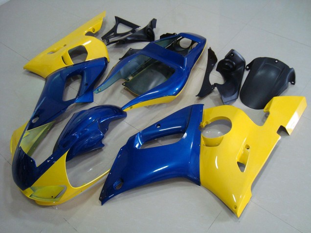 1998-2002 Jaune Bleu Yamaha YZF R6 Carénages Moto 1998-2002 Jaune Bleu Yamaha YZF R6 Carénages Moto