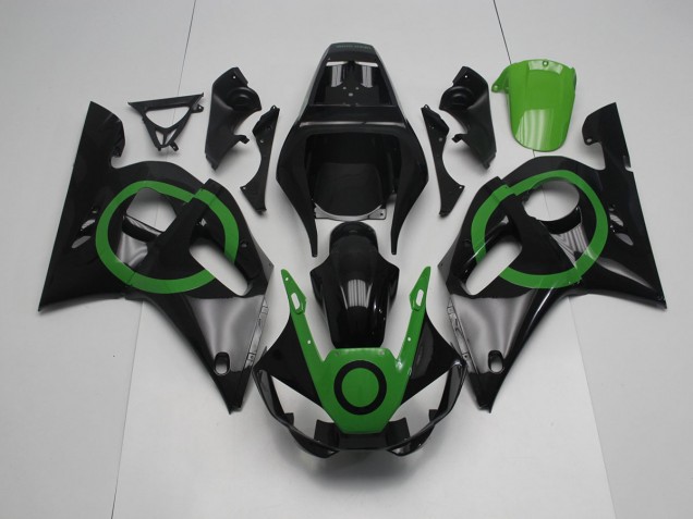 1998-2002 Noir Vert Cercle Yamaha YZF R6 Carénage Moto 1998-2002 Noir Vert Cercle Yamaha YZF R6 Carénage Moto