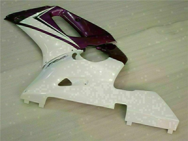 1998-2002 Violet Blanc Yamaha YZF R6 Carénage Moto 1998-2002 Violet Blanc Yamaha YZF R6 Carénage Moto
