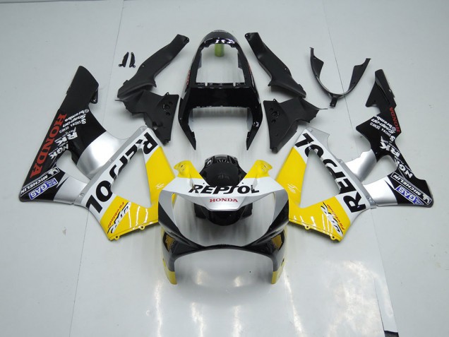 2000-2001 Jaune Argent Noir Repsol Honda CBR900RR 929 Carénage Moto