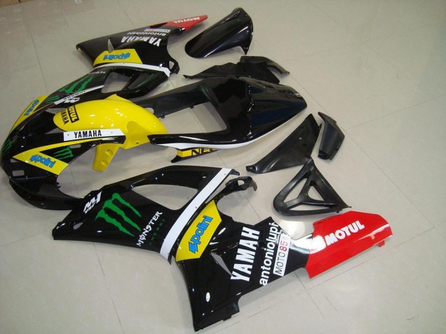 2000-2001 Jaune Monster Yamaha YZF R1 Carénages Moto