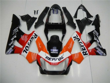 2000-2001 Orange Rouge Noir Repsol Honda CBR900RR 929RR Carénage Moto