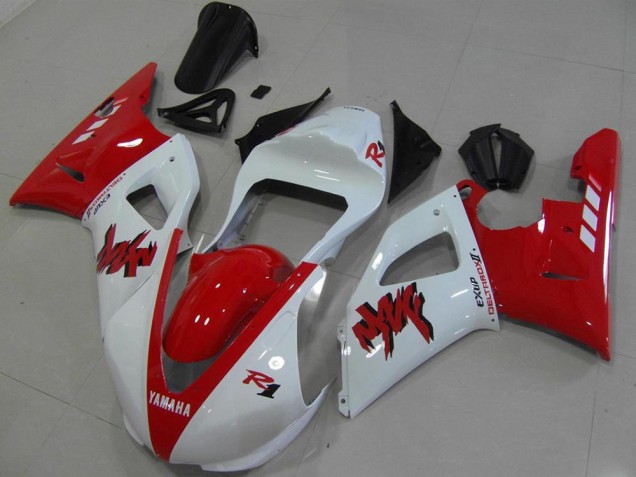 2000-2001 Rouge Blanc Courses Yamaha YZF R1 Carénage Moto 2000-2001 Rouge Blanc Courses Yamaha YZF R1 Carénage Moto