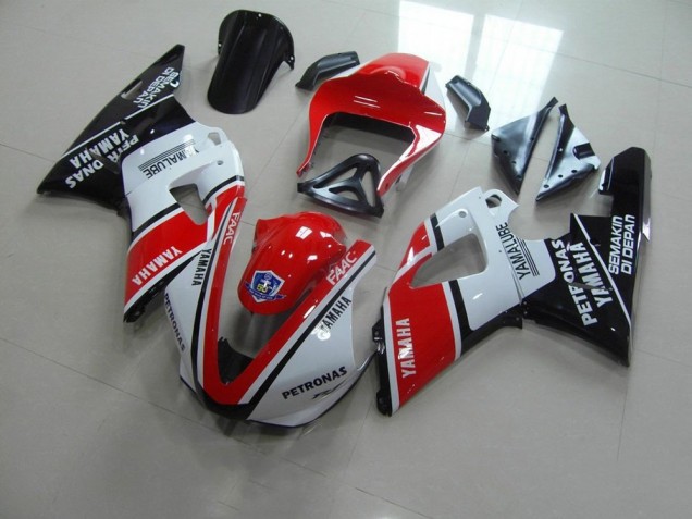 2000-2001 Rouge Blanc Yamalube Courses Yamaha YZF R1 Carénage Moto