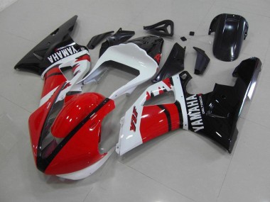 2000-2001 Rouge Noir Blanc Courses Version Yamaha YZF R1 Carénage Moto