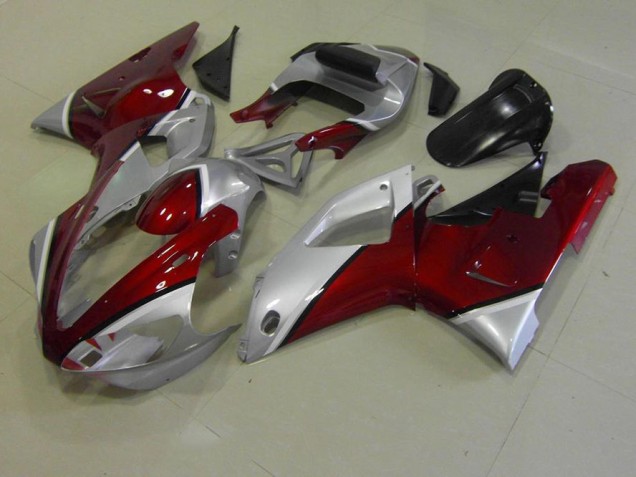 2000-2001 Rouge et Argent Yamaha YZF R1 Carénage Moto 2000-2001 Rouge et Argent Yamaha YZF R1 Carénage Moto