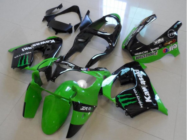 2000-2001 Vert Monster Kawasaki ZX9R Carénage Moto 2000-2001 Vert Monster Kawasaki ZX9R Carénage Moto