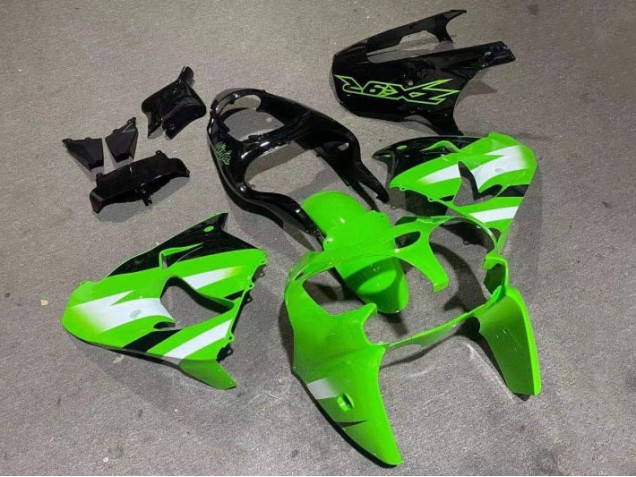 2000-2001 Vert Noir Brillant Kawasaki ZX9R Carénage Moto 2000-2001 Vert Noir Brillant Kawasaki ZX9R Carénage Moto