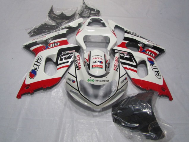 2000-2002 Blanc Rouge Rizoma Playboy Suzuki GSXR 1000 Carénage Moto 2000-2002 Blanc Rouge Rizoma Playboy Suzuki GSXR 1000 Carénage Moto