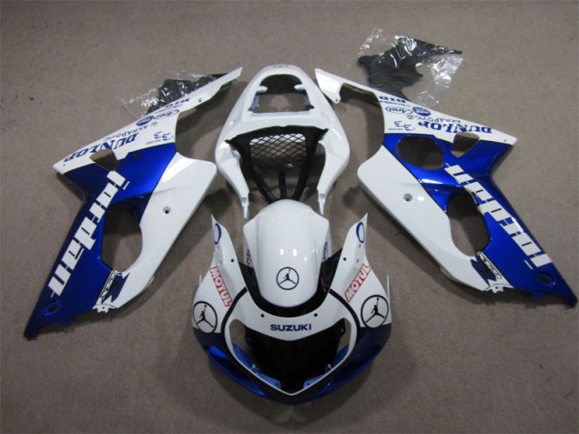 2000-2002 Bleu Blanc Jordan Motul Suzuki GSXR 1000 Carénage Moto 2000-2002 Bleu Blanc Jordan Motul Suzuki GSXR 1000 Carénage Moto