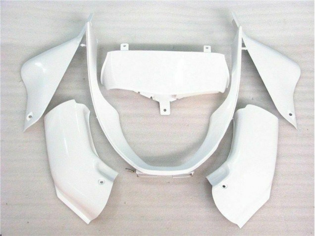 2000-2002 Brillant Blanc Kawasaki ZX6R Carénage Moto 2000-2002 Brillant Blanc Kawasaki ZX6R Carénage Moto