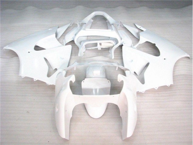 2000-2002 Brillant Blanc Kawasaki ZX6R Carénage Moto 2000-2002 Brillant Blanc Kawasaki ZX6R Carénage Moto