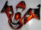 2000-2002 Orange Noir Suzuki GSXR 1000 Carénage Moto 2000-2002 Orange Noir Suzuki GSXR 1000 Carénage Moto