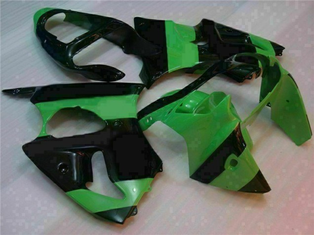 2000-2002 Vert Noir Kawasaki ZX6R Carrosserie Moto