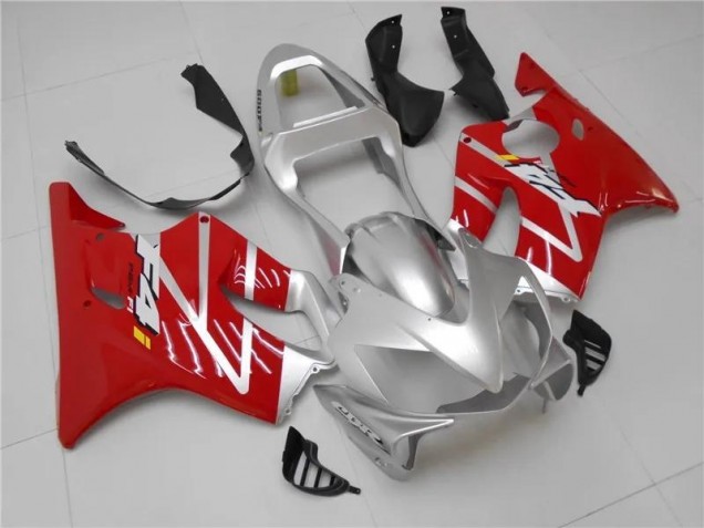 2001-2003 Argent Rouge Honda CBR600 F4i Carénage Moto 2001-2003 Argent Rouge Honda CBR600 F4i Carénage Moto