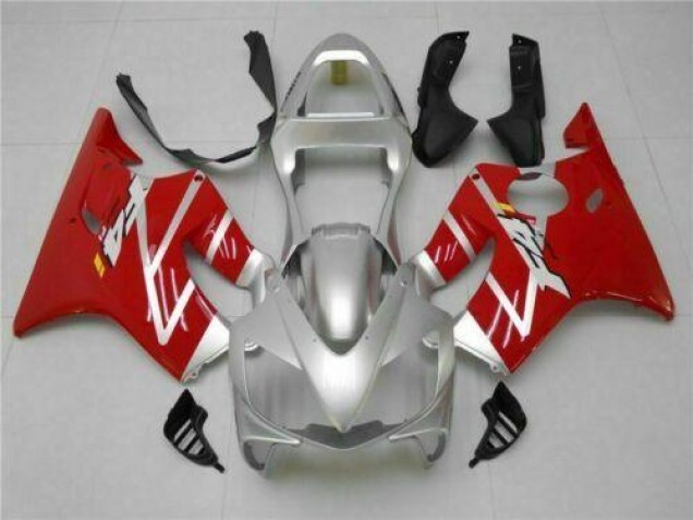 2001-2003 Argent Rouge Honda CBR600 F4i Carénage Moto 2001-2003 Argent Rouge Honda CBR600 F4i Carénage Moto