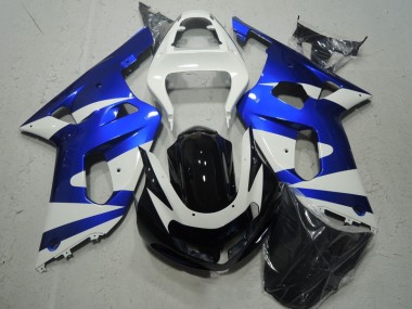 2001-2003 Blanc Bleu Suzuki GSXR 600 Carénage Moto