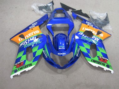 2001-2003 Bleu Vert Telefumia Movistar Suzuki GSXR 600 Carénage Moto