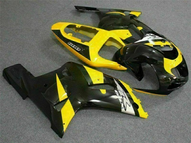 2001-2003 Jaune Noir Suzuki GSXR 600/750 Carénage Moto 2001-2003 Jaune Noir Suzuki GSXR 600/750 Carénage Moto