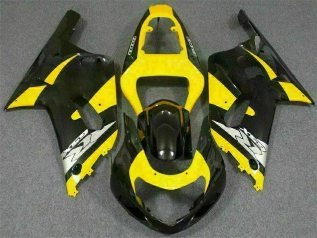 2001-2003 Jaune Noir Suzuki GSXR 600/750 Carénage Moto 2001-2003 Jaune Noir Suzuki GSXR 600/750 Carénage Moto