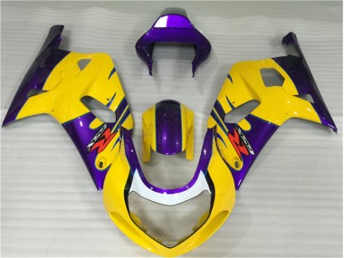 2001-2003 Jaune Suzuki GSXR 600/750 Carénages Moto
