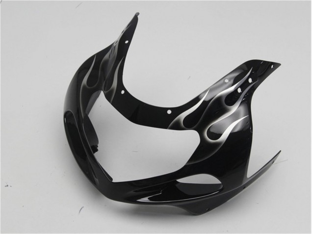 2001-2003 Noir Blanc Flamme Suzuki GSXR 600/750 Carénage Moto 2001-2003 Noir Blanc Flamme Suzuki GSXR 600/750 Carénage Moto
