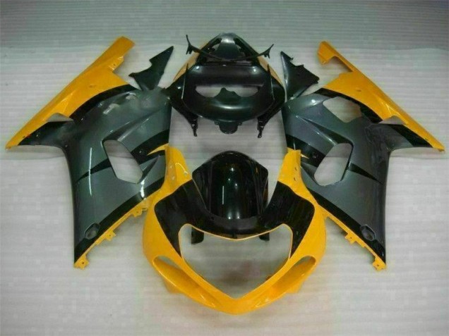 2001-2003 Noir Jaune Suzuki GSXR 600/750 Carénage Moto 2001-2003 Noir Jaune Suzuki GSXR 600/750 Carénage Moto