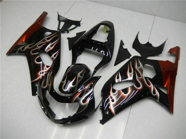 2001-2003 Noir Suzuki GSXR 600/750 Kit Carénages Motos & Plastique 2001-2003 Noir Suzuki GSXR 600/750 Kit Carénages Motos & Plastique