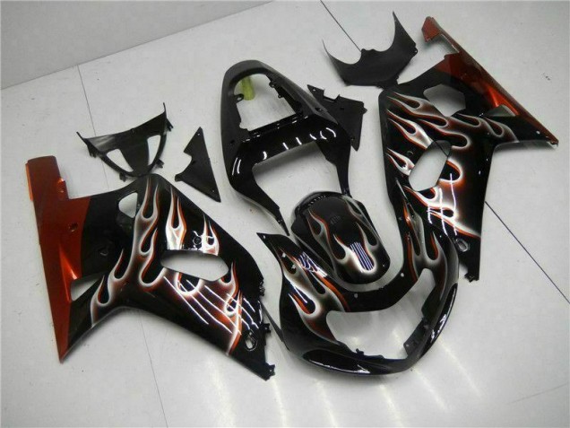 2001-2003 Noir Suzuki GSXR 600/750 Kit Carénages Motos & Plastique 2001-2003 Noir Suzuki GSXR 600/750 Kit Carénages Motos & Plastique