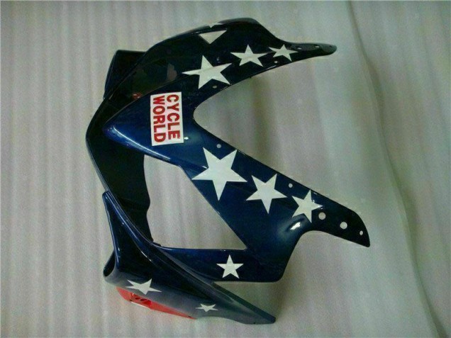 2001-2003 Rouge Blanc Bleu Castrol Cycle World Honda CBR600 F4i Carénage Moto 2001-2003 Rouge Blanc Bleu Castrol Cycle World Honda CBR600 F4i Carénage Moto