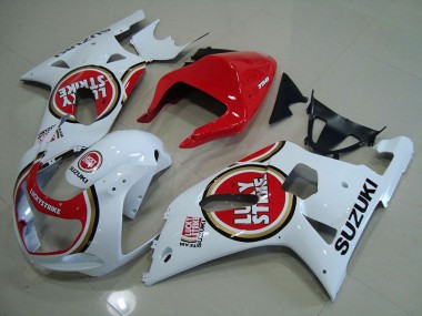 2001-2003 Rouge Blanc Lucky Strike Suzuki GSXR 750 Carénage Moto