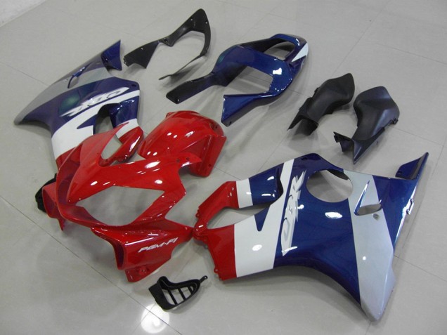 2001-2003 Rouge Bleu Argent Honda CBR600 F4i Carénage Moto 2001-2003 Rouge Bleu Argent Honda CBR600 F4i Carénage Moto