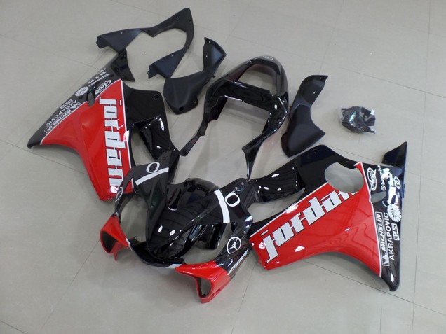 2001-2003 Rouge Jordan Honda CBR600 F4i Carénage Moto 2001-2003 Rouge Jordan Honda CBR600 F4i Carénage Moto