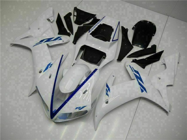 2002-2003 Blanc Yamaha YZF R1 Carénage Moto 2002-2003 Blanc Yamaha YZF R1 Carénage Moto