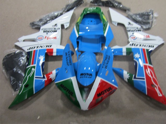 2002-2003 Bleu Noir Motul Yamaha YZF R1 Carénage Moto 2002-2003 Bleu Noir Motul Yamaha YZF R1 Carénage Moto
