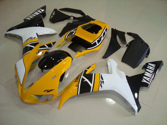2002-2003 Jaune Anniversary Yamaha YZF R1 Carénage Moto 2002-2003 Jaune Anniversary Yamaha YZF R1 Carénage Moto