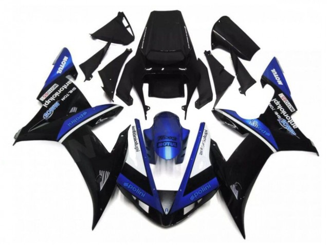 2002-2003 Noir Bleu Yamaha YZF R1 Carénage Moto 2002-2003 Noir Bleu Yamaha YZF R1 Carénage Moto